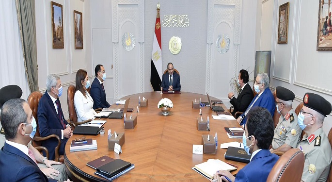 السيسي يوجه بالإسراع في خطوات إنشاء المخازن الاستراتيجية للتخزين الطبي