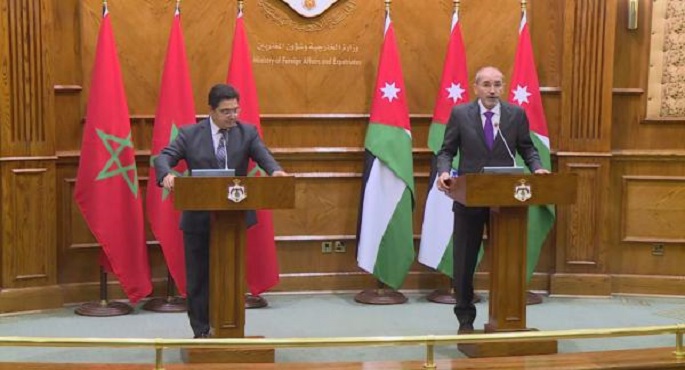 وزيرا خارجية الأردن والمغرب: لا سلام شامل وعادل في المنطقة إلا بحل الدولتين