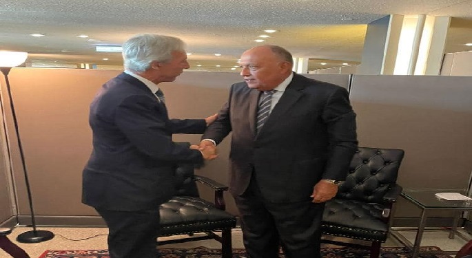 وزير الخارجية يبحث مع نظيره البرتغالي العلاقات الثنائية واستعدادات مؤتمر المناخ