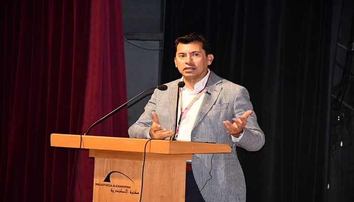 بالصور .. وزير الشباب والرياضة يشهد فعاليات النسخة الثانية من “أكاديمية شباب المتوسط” بمكتبة الإسكندرية