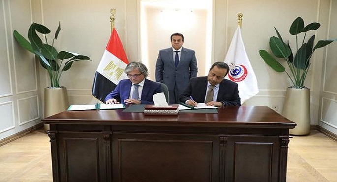 بالصور.. وزير الصحة يشهد توقيع بروتوكول تعاون بين «مدينة الدواء المصرية» وشركة «بلو سان» الإيطالية