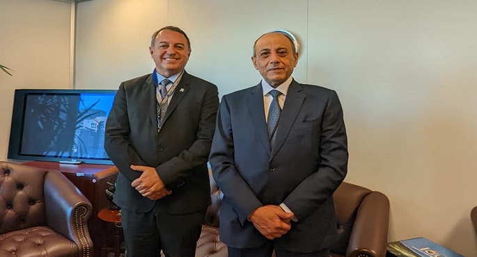 بالصور.. وزير الطيران يلتقي رئيس المجلس الدولي للمطارات وأديفونكي أدييمي أمين عام المفوضية الإفريقية للطيران
