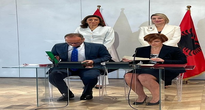 وزيرتا الثقافة المصرية والألبانية تشهدان توقيع بروتوكول تعاون بين الجانبين