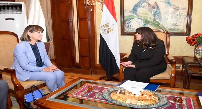 وزيرة الهجرة تستقبل منسق الأمم المتحدة في مصر لتعزيز التعاون وتبادل الخبرات في عدة ملفات