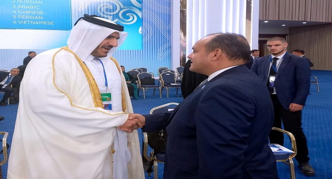 بالصور .. وزير التجارة يجري مباحثات مكثفة مع عدد من الوزراء والمسؤولين المشاركين في قمة “سيكا” بالعاصمة الكازاخية