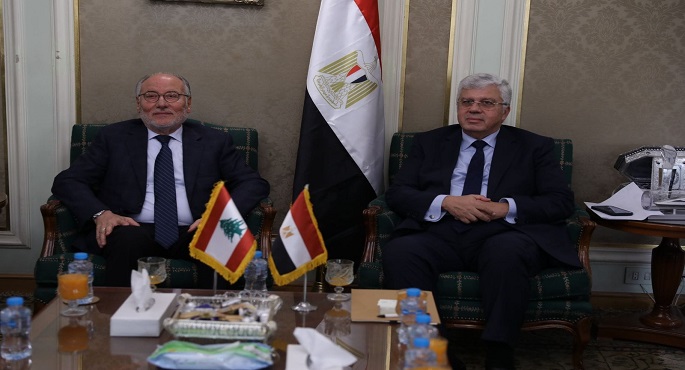بالصور .. وزير التعليم العالي يبحث مع نظيره اللبناني أوجه التعاون بين البلدين