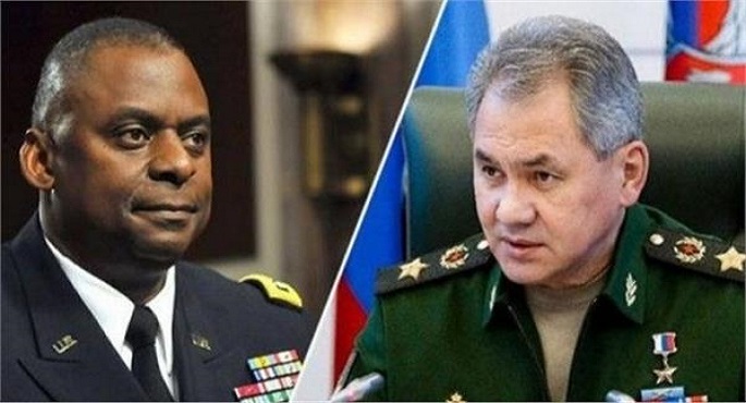 وزير الدفاع الروسي يبحث الأوضاع في أوكرانيا مع نظيره الأمريكي
