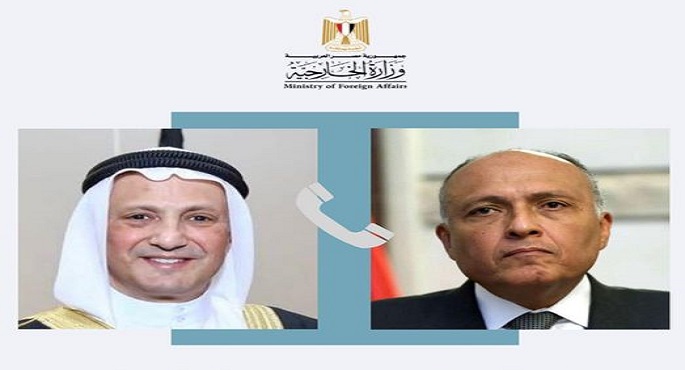 خلال اتصال هاتفي.. وزير الخارجية يهنئ وزير خارجية الكويت الجديد بمنصبه