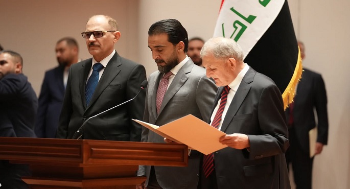 الرئيس العراقي يؤدي اليمين الدستورية أمام البرلمان