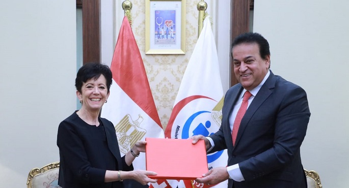 بالصور..وزير الصحة يستقبل سفيرة سويسرا لدى مصر لبحث التعاون بين البلدين في القطاع الصحي