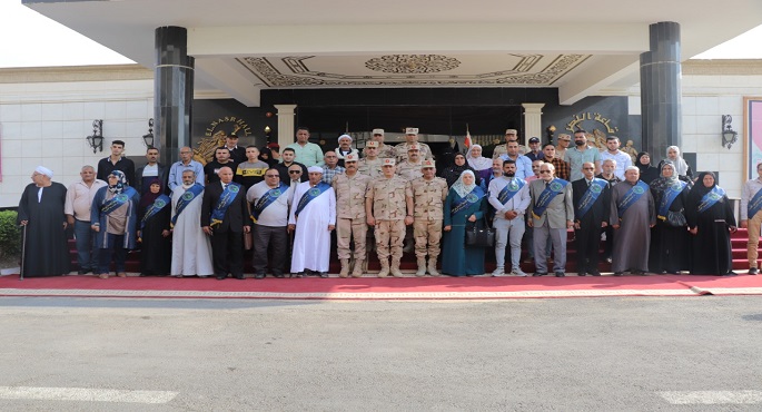 الجيش الثاني الميدانى ينظم احتفالية لتكريم أسر الشهداء ومصابى العمليات الحربية