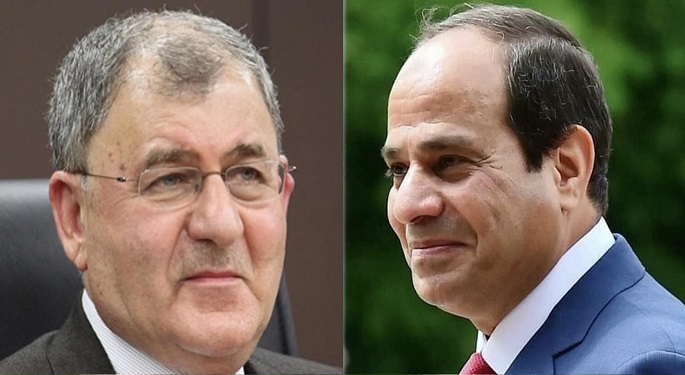 الرئيس السيسي يهنئ نظيره العراقي عبد اللطيف رشيد على نيل ثقة البرلمان واختياره رئيسًا جديدًا للعراق