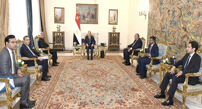الرئيس السيسي: مصر تتطلع لتبادل الخبرات في مجالات التنمية المستدامة مع الهند