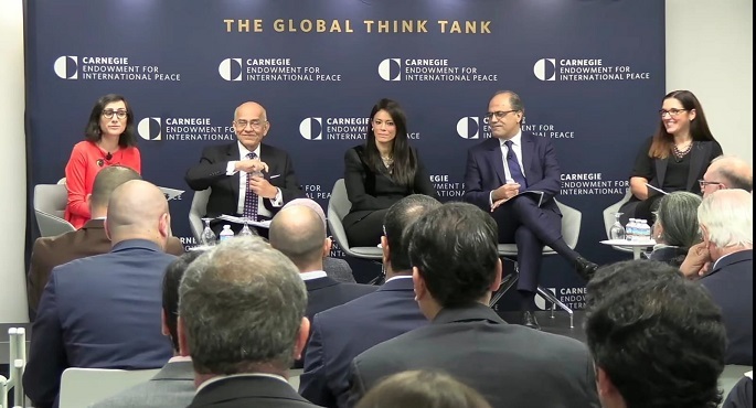 بالصور .. رانيا المشاط تُشارك في إطلاق كتاب “إعادة تقييم أجندة النمو الشامل بالشرق الأوسط وشمال أفريقيا”