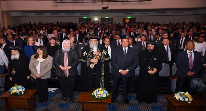 بالصور.. وزيرة الهجرة تشارك في احتفالية الكنيسة القبطية الأرثوذكسية بمناسبة مرور 60 عاما على تأسيس أسقفية الخدمات العامة