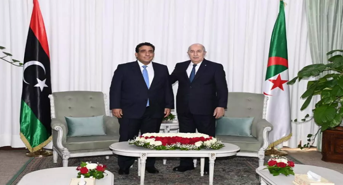 الرئيس الجزائري يلتقي رئيس المجلس الرئاسي الليبي