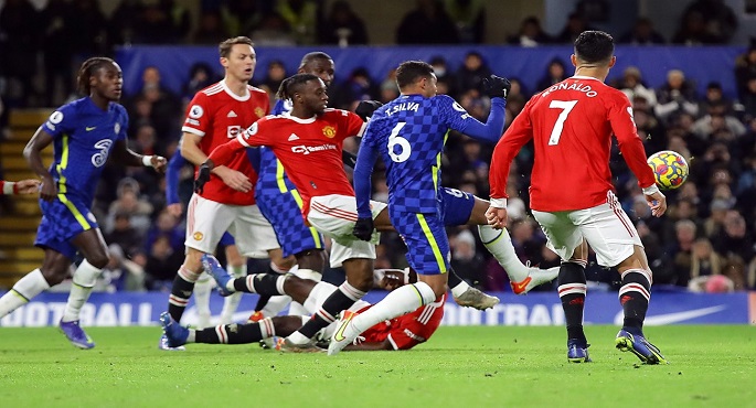 تعادل مانشستر يونايتد وتشيلسي 1-1 في الدوري الإنجليزي