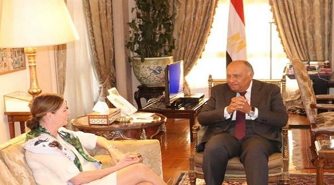 بالصور.. وزير الخارجية يستقبل وزيرة الدولة لأفريقيا بالخارجية البريطانية