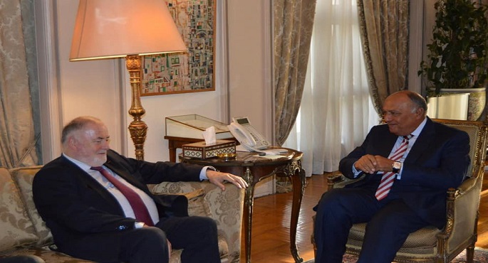 شكري يستعرض التحديات المرتبطة بأمن مصر المائي وفي مقدمتها السد الإثيوبي