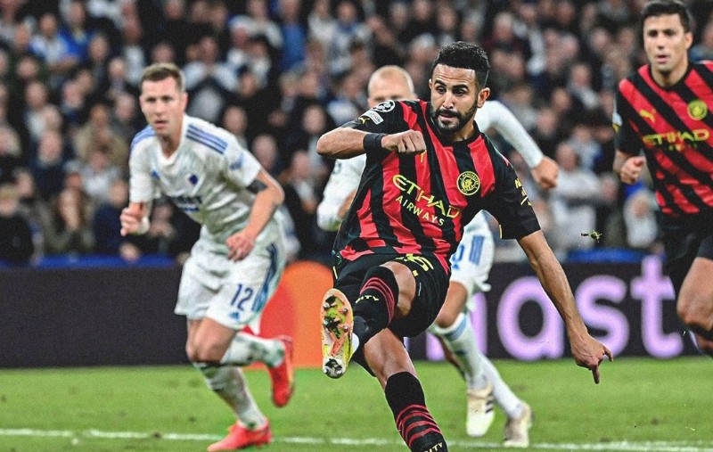 مانشستر سيتي يسقط في فخ التعادل السلبي مع كوبنهاجن الدنماركي في دوري أبطال أوروبا