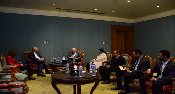 وزير الرى يبحث مع رئيس سلطة المياه الفلسطينية تعزيز التعاون في إدارة الموارد المائية وبناء القدرات