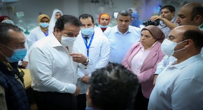 بالصور.. وزير الصحة يتفقد أعمال تطوير مستشفى دراو المركزي بأسوان