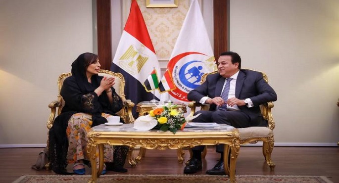 وزير الصحة يبحث مع سفيرة الإمارات سبل تعزيز التعاون في القطاع الصحي