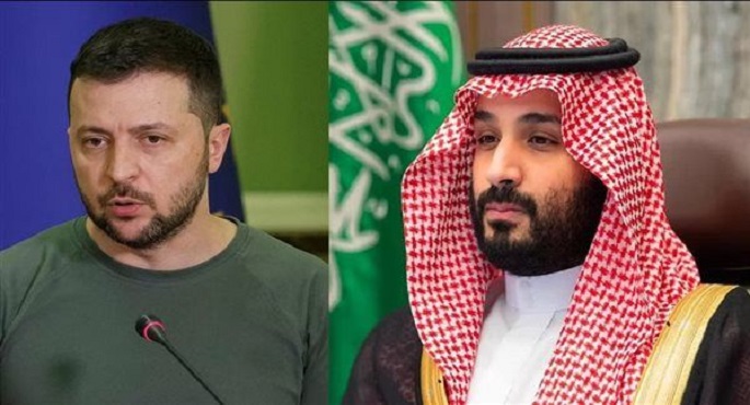 ولي العهد السعودي لزيلينسكي: السعودية ملتزمة بحل النزاعات بالطرق السلمية والاستمرار في جهود الوساطة