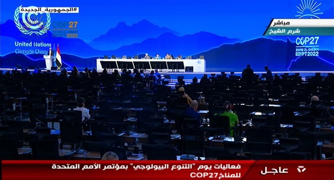 فعاليات يوم ” التنوع البيولوجي” بمؤتمر الأمم المتحدة للمناخ cop27