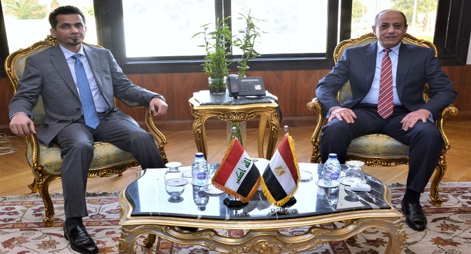 بالصور.. وزير الطيران يستقبل وزير النقل العراقي لتعزيز التعاون فى مجال النقل الجوي