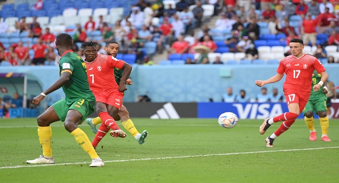 سويسرا تفوز على الكاميرون بهدف نظيف بالمونديال