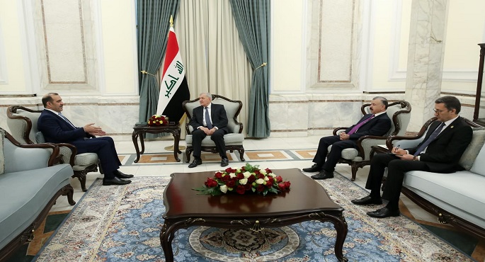 الرئيس العراقي يؤكد ضرورة السيطرة على المنافذ غير الشرعية ومكافحة الفساد