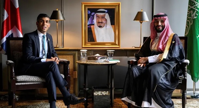 الأمير محمد بن سلمان وسوناك: سلوك إيران يهدد المنطقة