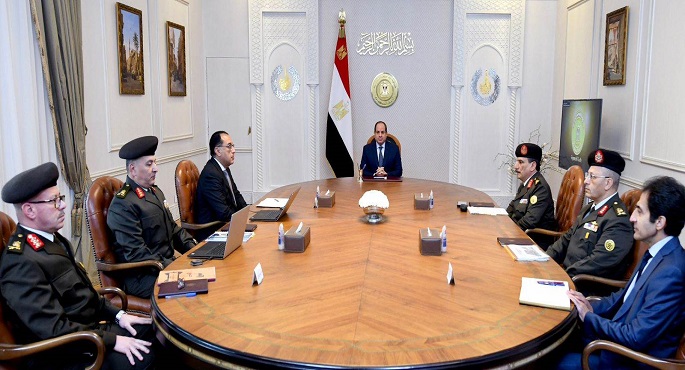 الرئيس السيسي يستعرض موقف طرح الشركات التابعة لجهاز الخدمة الوطنية للتداول في البورصة