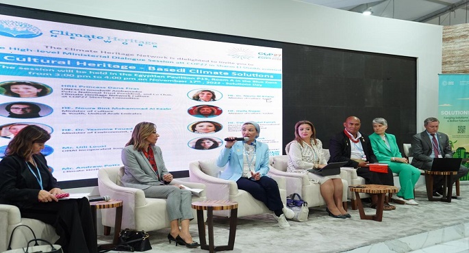وزيرة البيئة: التغيرات المناخية تمثل تهديدا كبيرا للتراث الثقافي حول العالم
