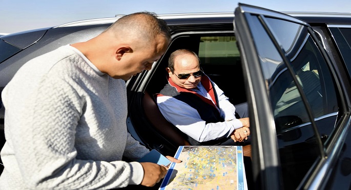 بالفيديو والصور.. الرئيس السيسي يتفقد الأعمال الإنشائية لتطوير عدد من الطرق والمحاور بالقاهرة الكبرى
