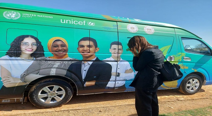 بالصور.. افتتاح جناح قافلة الشباب والمناخ بالمنطقة الخضراء بمؤتمر المناخ