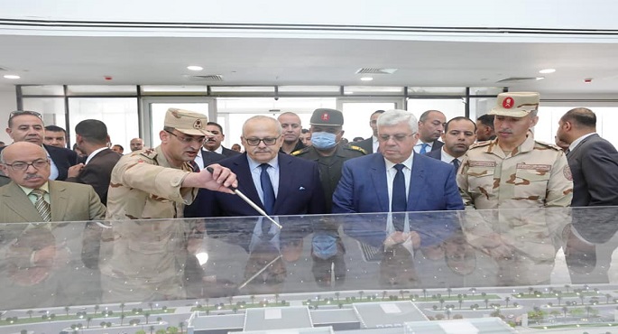 بالصور.. عاشور والخشت يتفقدان الأعمال الإنشائية بمستشفى 500 500 بالشيخ زايد