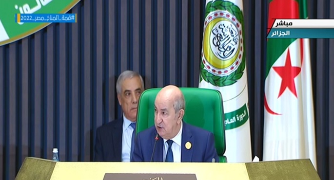 بالفيديو.. الرئيس الجزائري: القضية الفلسطينية ستبقى قضية العرب المركزية