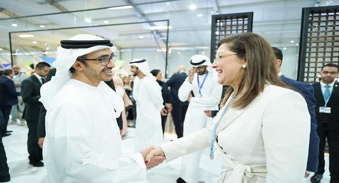 بالصور.. وزيرة التخطيط والتنمية الاقتصادية تلتقي وزير الخارجية والتعاون الدولي الإماراتي