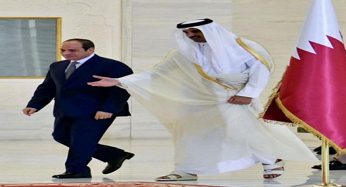 الرئيس السيسي يجري اتصالاً هاتفياً مع أمير دولة قطر قبل مغادرة الدوحة
