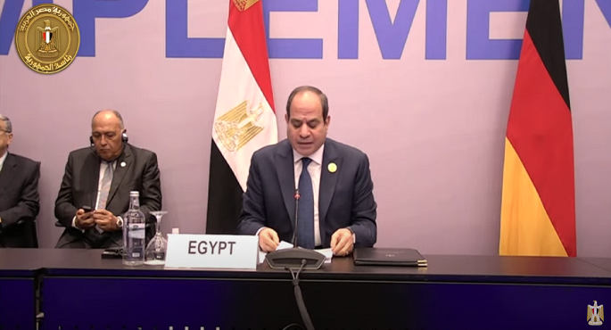 الرئيس السيسي يشارك في المائدة المستديرة “الاستثمار في مستقبل الطاقة:الهيدروجين الأخضر”