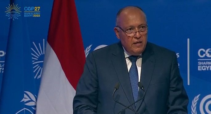 بالفيديو .. سامح شكري : هناك رغبة عارمة للوصول إلى اتفاق مناخي عادل قبل اختتام مؤتمر شرم الشيخ