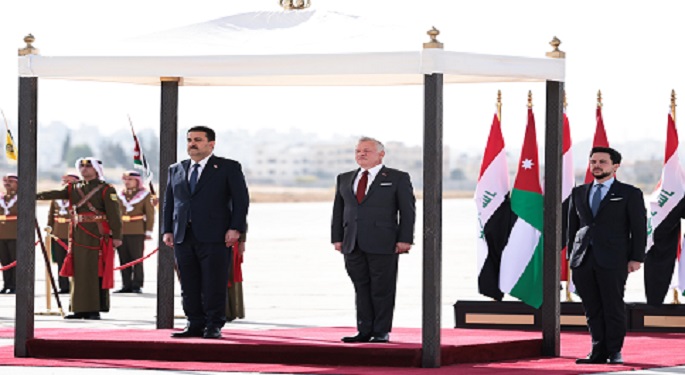 العاهل الأردني يؤكد أهمية تعزيز العلاقات والتعاون الثلاثي بين مصر والأردن والعراق