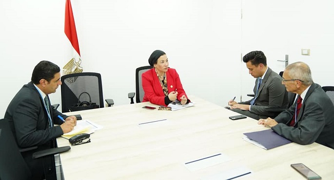لقاءات ثنائية لوزيرة البيئة (المنسق الوزاري ومبعوث مؤتمر المناخ) لبحث التعاون في مجال الطاقة الجديدة والمتجددة