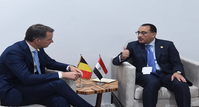 رئيس الوزراء يلتقى نظيره البلجيكى على هامش قمة المناخ COP27 في شرم الشيخ