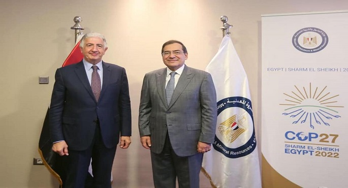 وزير البترول يبحث مع الرئيس التنفيذي للمؤسسة الدولية الإسلامية لتمويل التجارة سبل التعاون المشترك