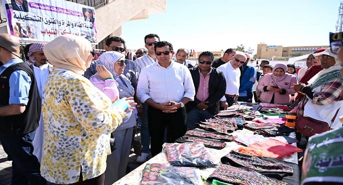 بالصور.. وزير الرياضة يتفقد مركز التنمية الشبابية بالطور