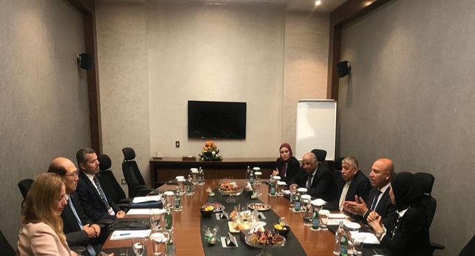 بالصور.. وزير النقل يعقد  إجتماع ثنائي رفيع المستوى مع أمين عام المنظمة البحرية الدولية