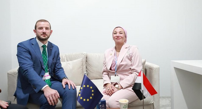وزيرة البيئة تلتقي بمفوض الاتحاد الأوروبي للبيئة والمحيطات ومصايد الأسماك